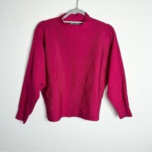 Anthropologie Sweater Women XS Saturday Sunday Burgundy pullover Mock Dolman CC